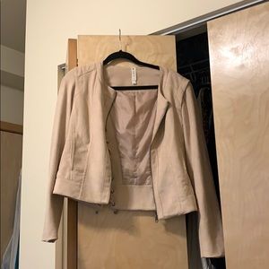 Suede Moto Jacket